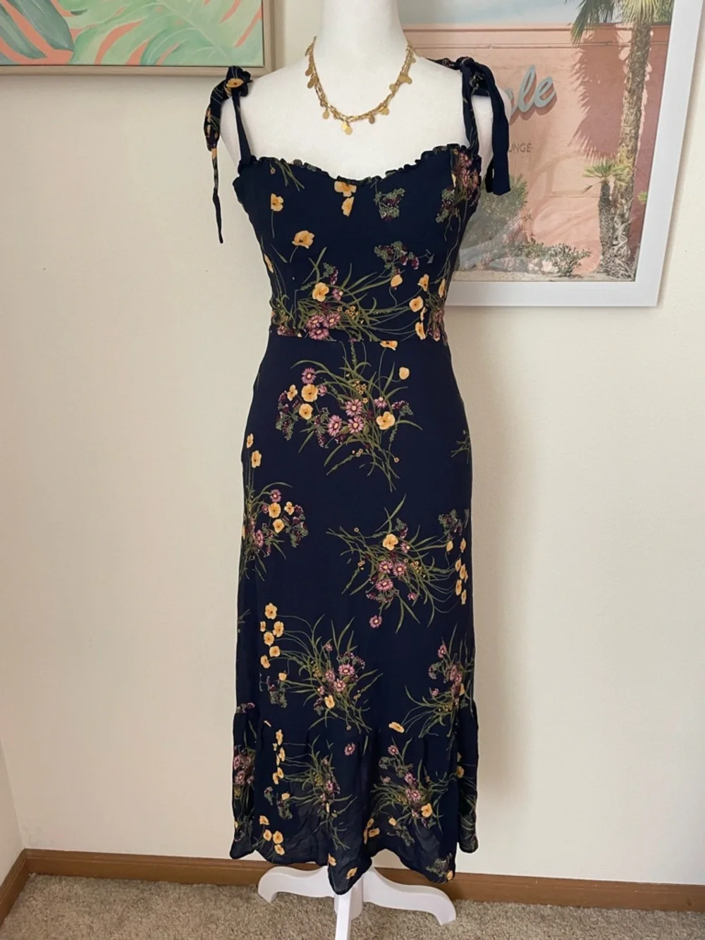 ✨ REFORMATION NIKITA MIDI DRESS – MADEMOISELLE PRINT ✨ - Picture 3 of 8